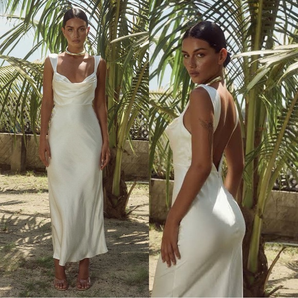 Runaway The Label Dresses & Skirts - RUNAWAY Havanna Dress Ivory